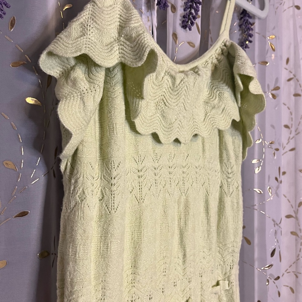 Chic Ruffled Knit SunDress